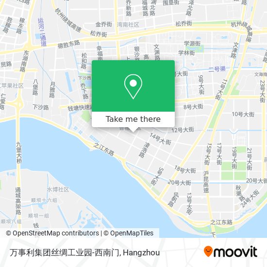 万事利集团丝绸工业园-西南门 map
