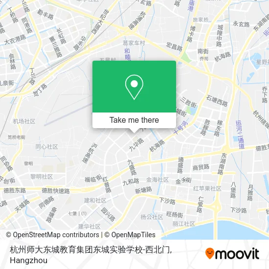 杭州师大东城教育集团东城实验学校-西北门 map