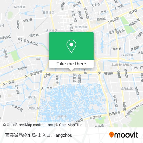 西溪诚品停车场-出入口 map