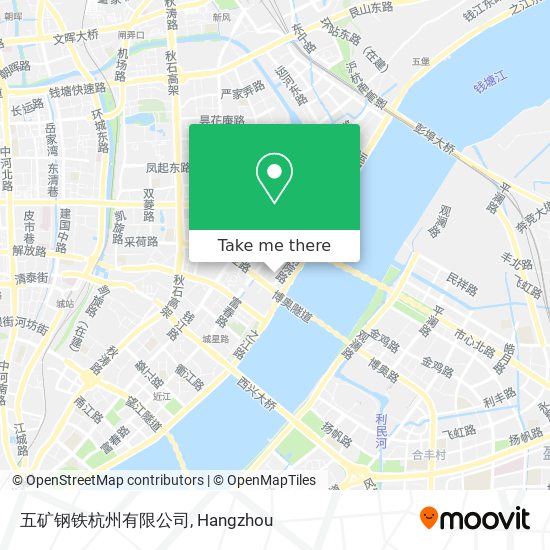 五矿钢铁杭州有限公司 map