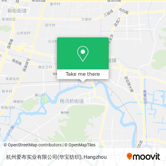 杭州爱布实业有限公司(华宝纺织) map