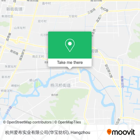 杭州爱布实业有限公司(华宝纺织) map
