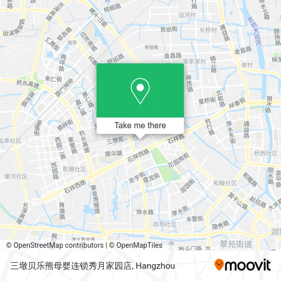 三墩贝乐熊母婴连锁秀月家园店 map