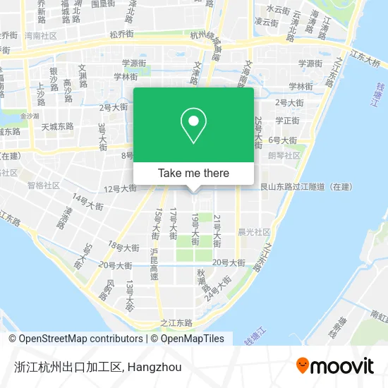浙江杭州出口加工区 map