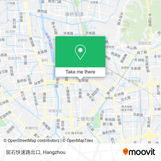 留石快速路出口 map