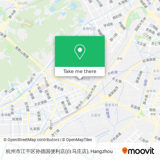 杭州市江干区孙德国便利店(白马庄店) map