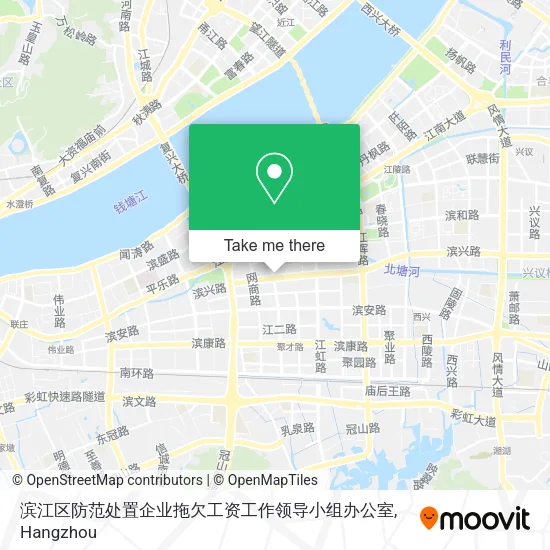 滨江区防范处置企业拖欠工资工作领导小组办公室 map