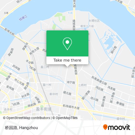 桥园路 map