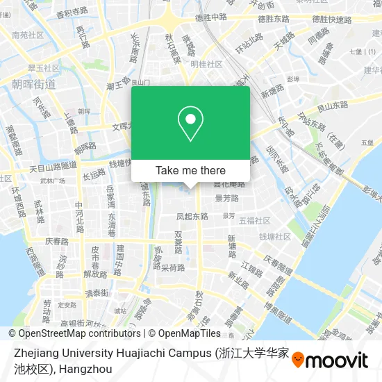 Zhejiang University Huajiachi Campus (浙江大学华家池校区) map