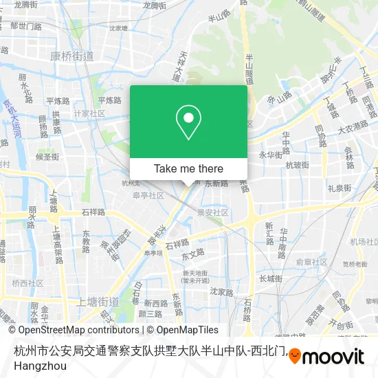 杭州市公安局交通警察支队拱墅大队半山中队-西北门 map