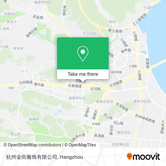 杭州金街服饰有限公司 map