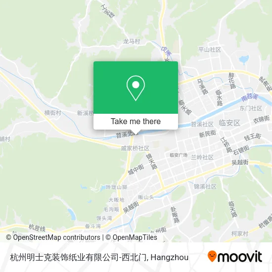 杭州明士克装饰纸业有限公司-西北门 map