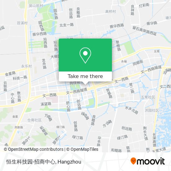 恒生科技园-招商中心 map