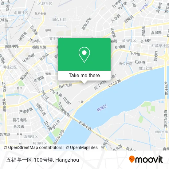 五福亭一区-100号楼 map