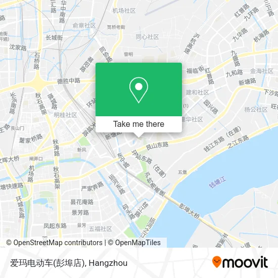 爱玛电动车(彭埠店) map