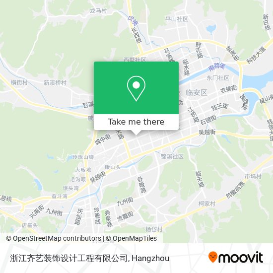 浙江齐艺装饰设计工程有限公司 map