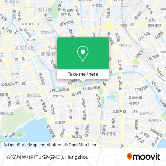 会安坝弄/建国北路(路口) map