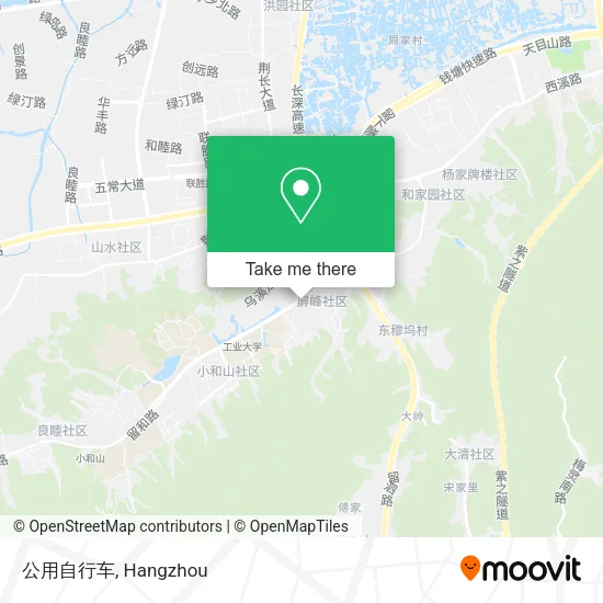 公用自行车 map