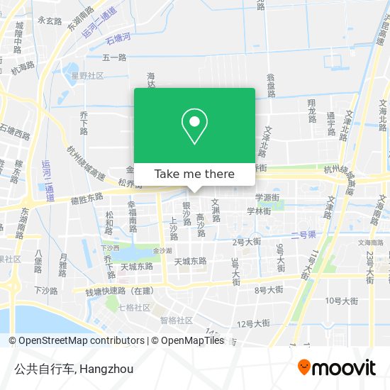 公共自行车 map