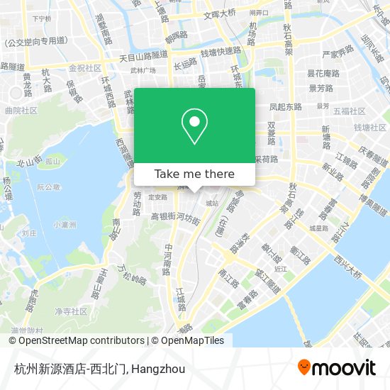 杭州新源酒店-西北门 map