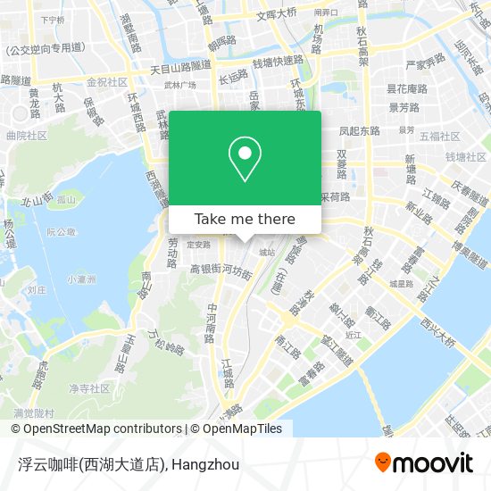 浮云咖啡(西湖大道店) map