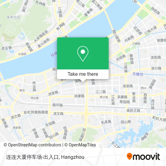 连连大厦停车场-出入口 map