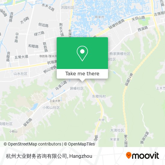 杭州大业财务咨询有限公司 map