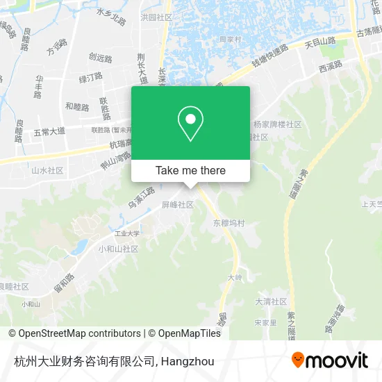 杭州大业财务咨询有限公司 map