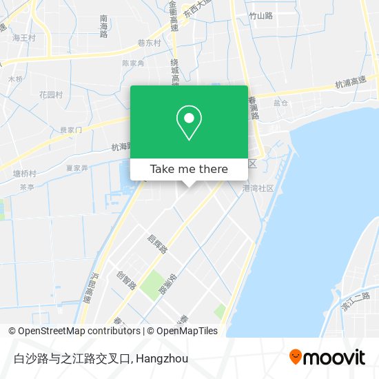 白沙路与之江路交叉口 map