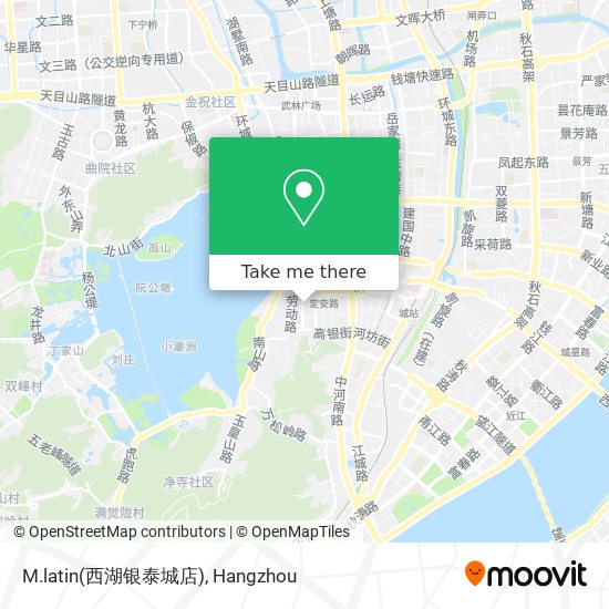 M.latin(西湖银泰城店) map