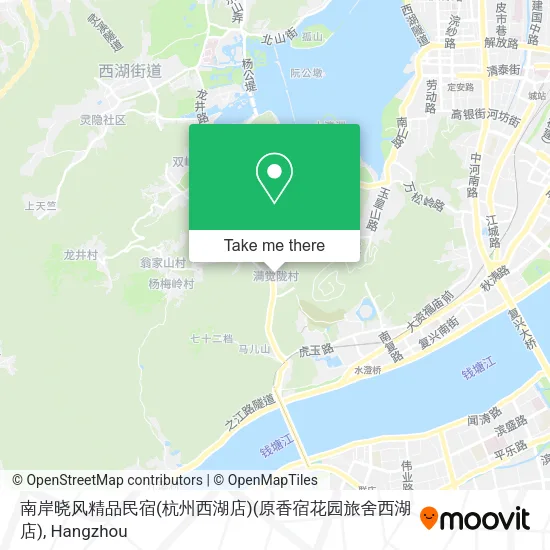 南岸晓风精品民宿(杭州西湖店)(原香宿花园旅舍西湖店) map