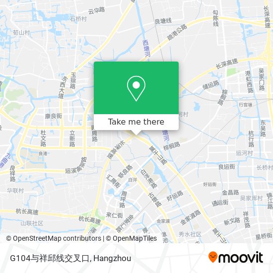 G104与祥邱线交叉口 map