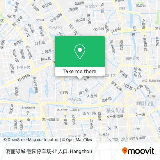 赛丽绿城·慧园停车场-出入口 map