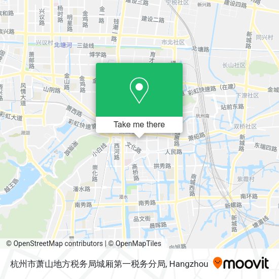 杭州市萧山地方税务局城厢第一税务分局 map