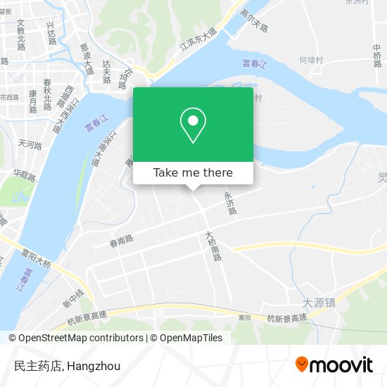 民主药店 map