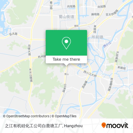 之江有机硅化工公司白鹿塘工厂 map
