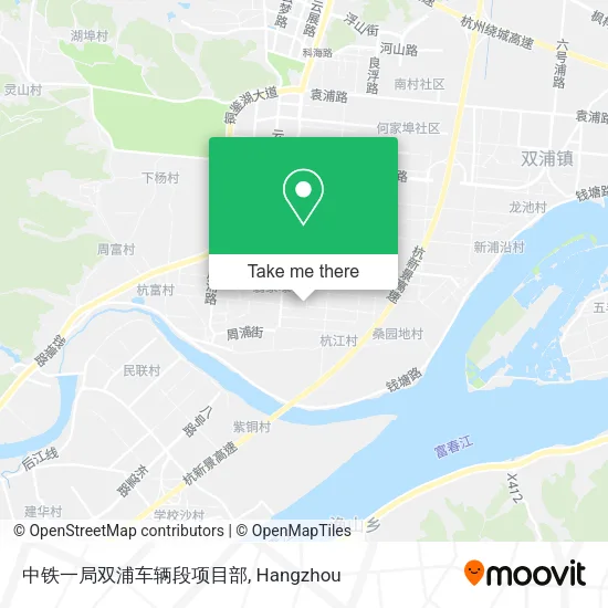 中铁一局双浦车辆段项目部 map