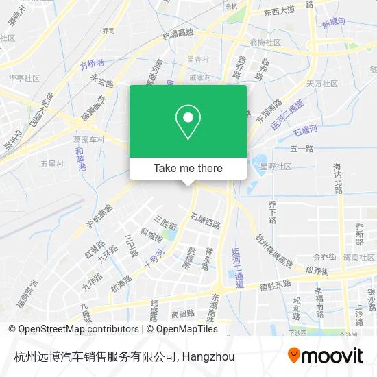 杭州远博汽车销售服务有限公司 map
