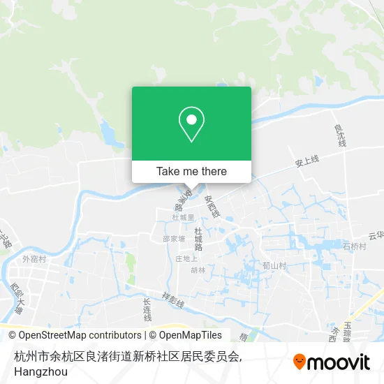 杭州市余杭区良渚街道新桥社区居民委员会 map