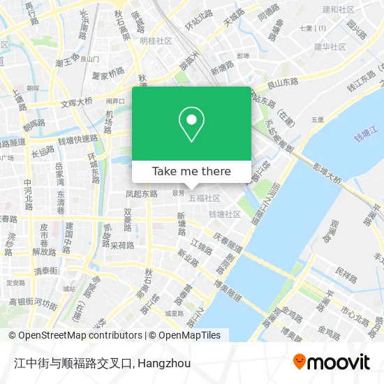 江中街与顺福路交叉口 map