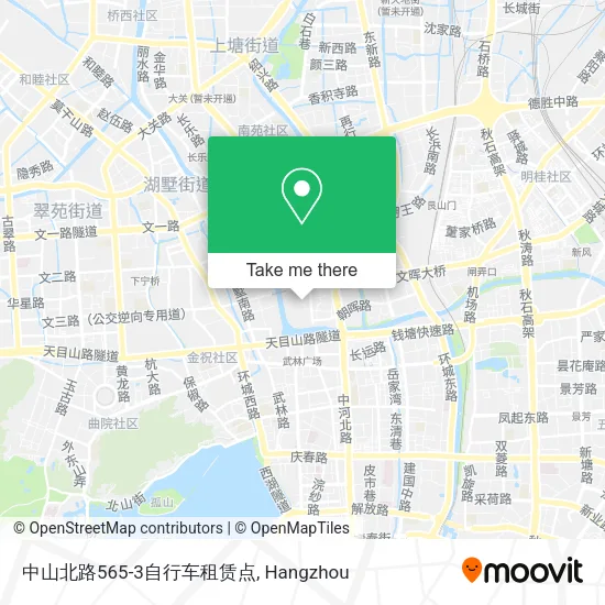 中山北路565-3自行车租赁点 map