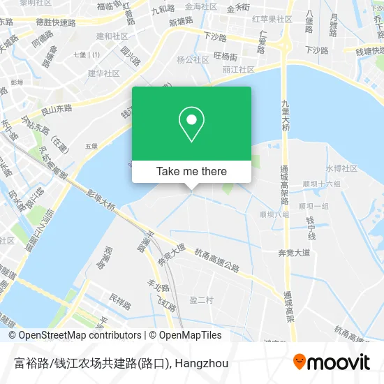 富裕路/钱江农场共建路(路口) map
