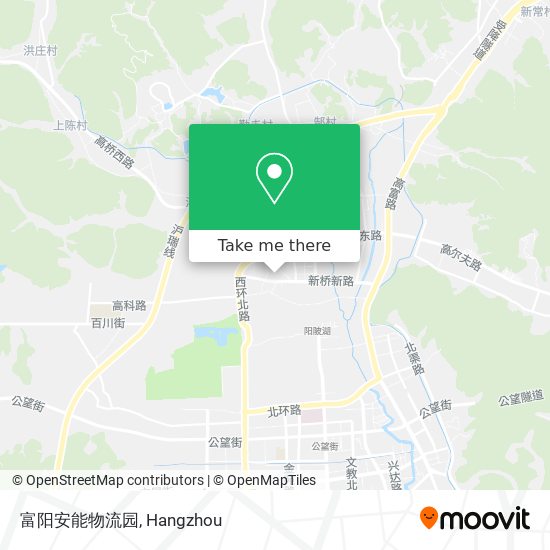 富阳安能物流园 map