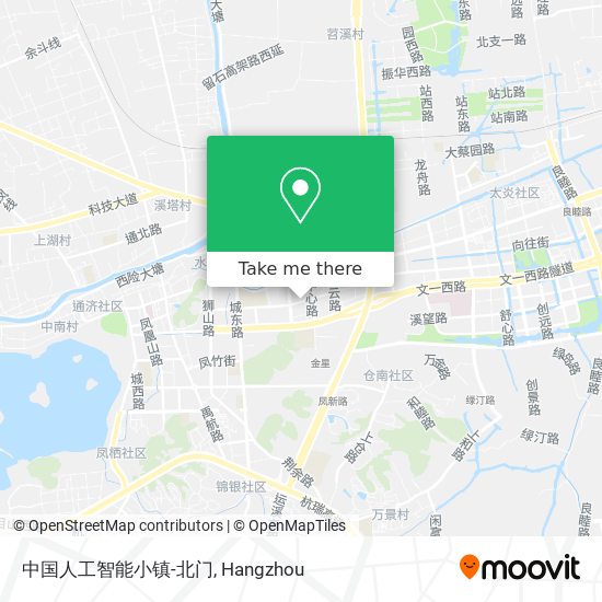 中国人工智能小镇-北门 map