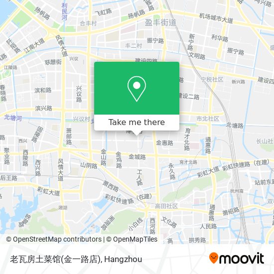 老瓦房土菜馆(金一路店) map