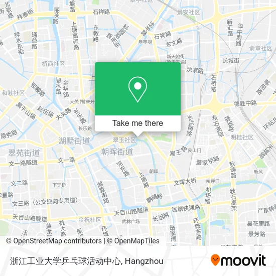 浙江工业大学乒乓球活动中心 map