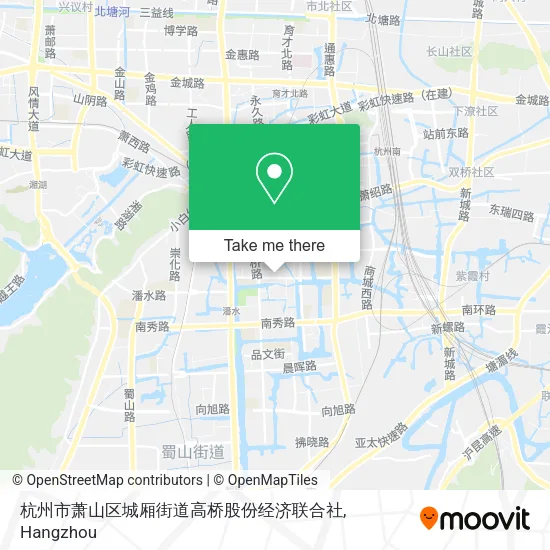 杭州市萧山区城厢街道高桥股份经济联合社 map