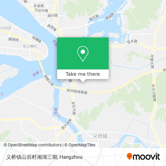 义桥镇山后村湘湖三期 map