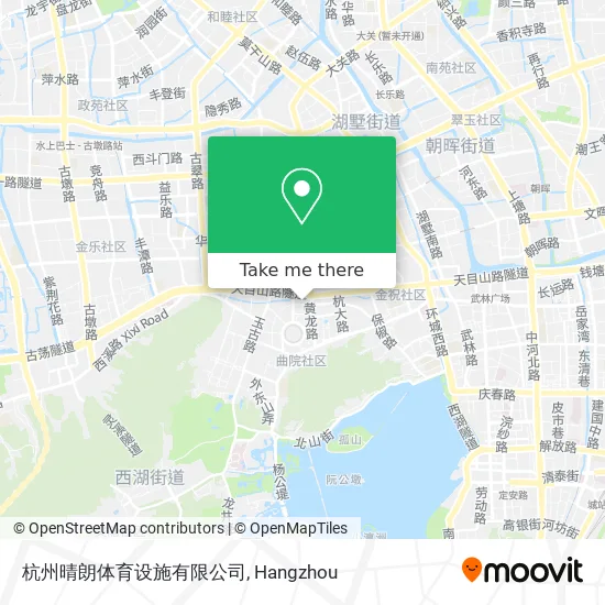 杭州晴朗体育设施有限公司 map