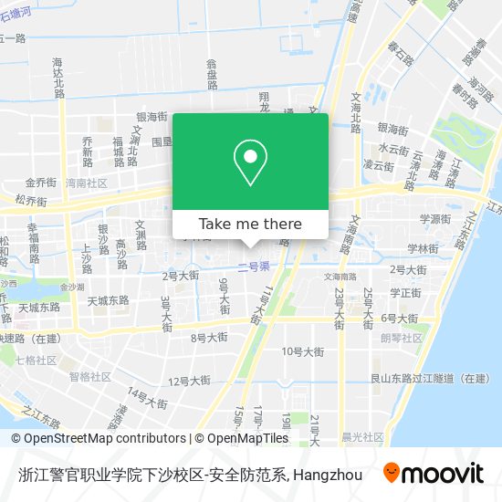 浙江警官职业学院下沙校区-安全防范系 map